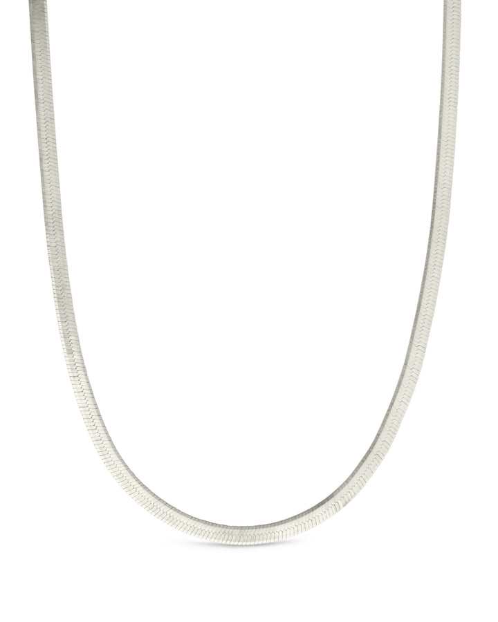 Herringbone Sterling Silver Chain Necklace