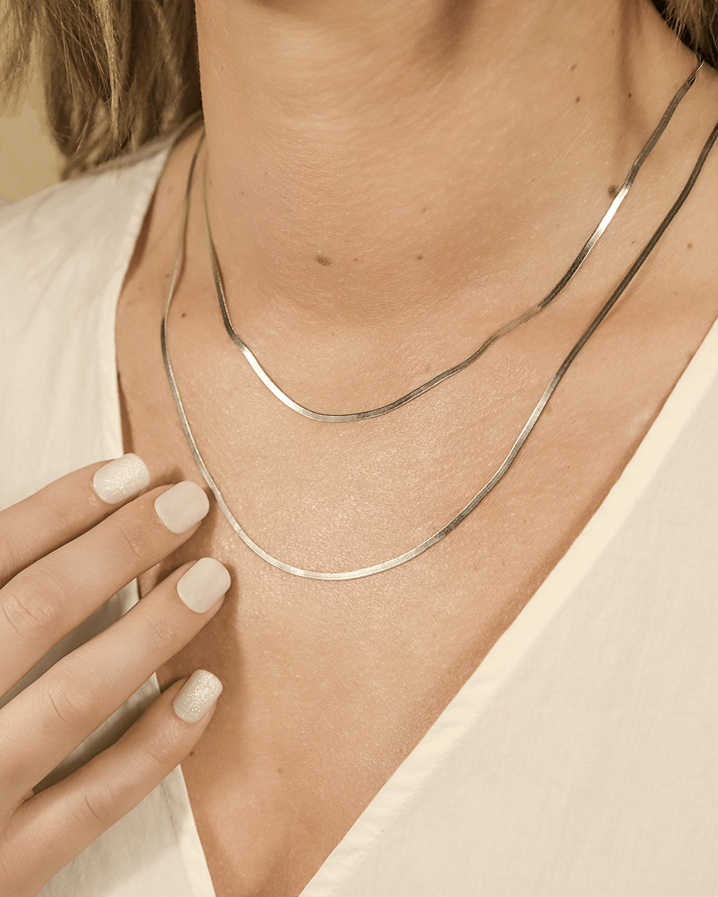 Sterling Silver Herringbone Chain - Sterling Forever
