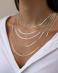 Sterling Silver Herringbone Chain - Sterling Forever