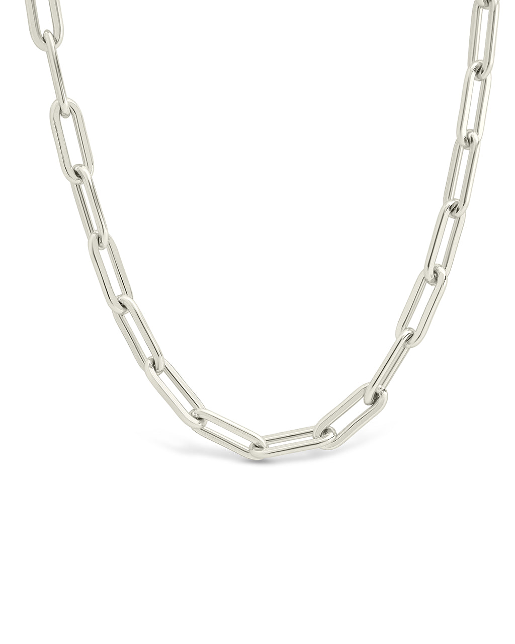 Sterling Silver Paperclip Chain Necklace