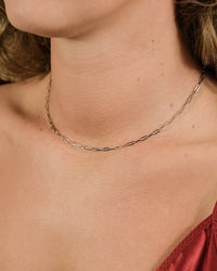Sterling Silver Paperclip Chain Necklace - Sterling Forever