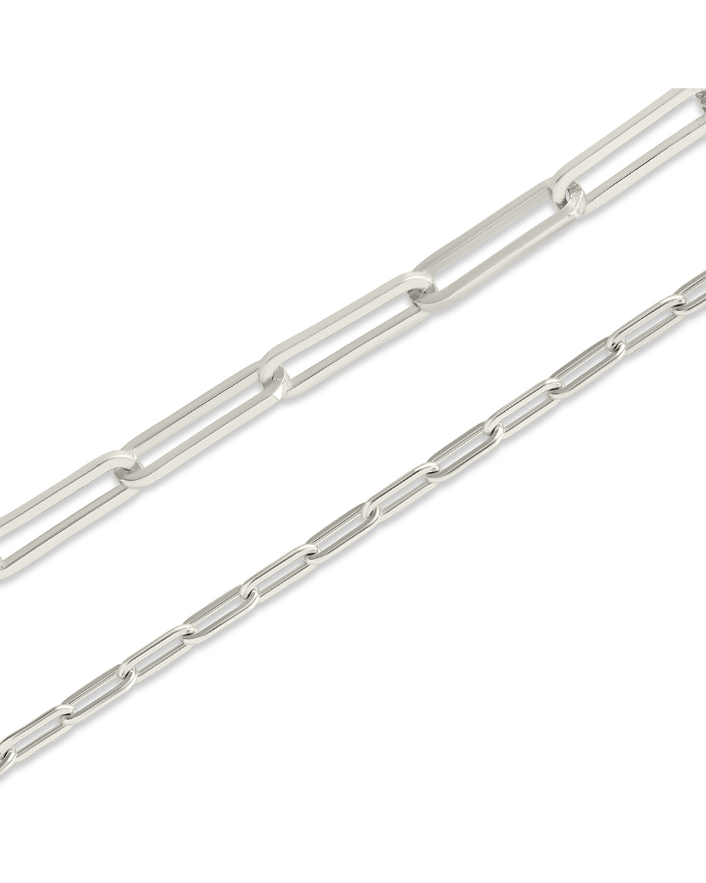 Sterling Silver Paperclip Chain Necklace