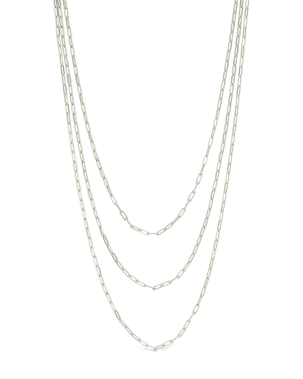 Sterling Silver Paperclip Chain Necklace