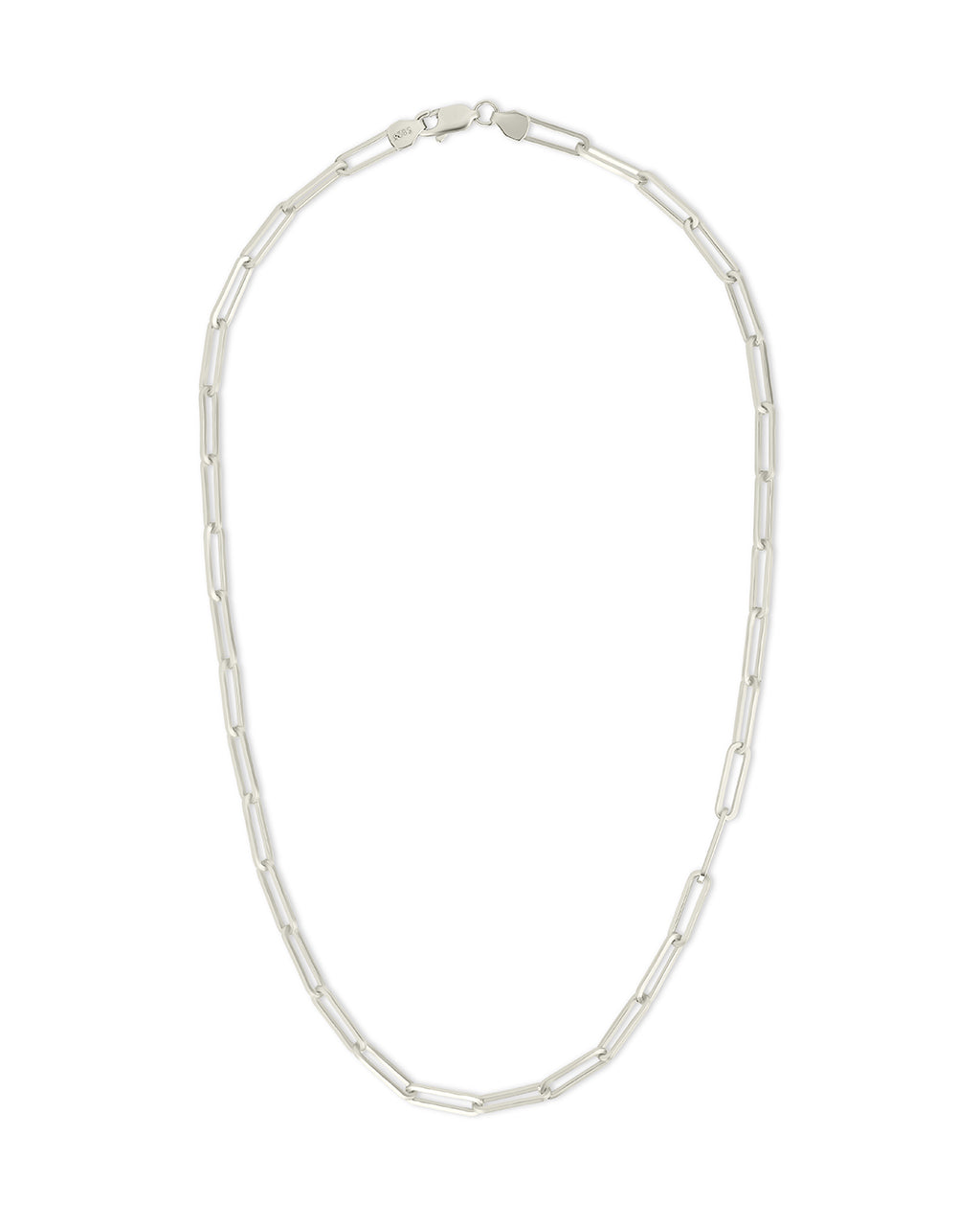 Sterling Silver Paperclip Chain Necklace