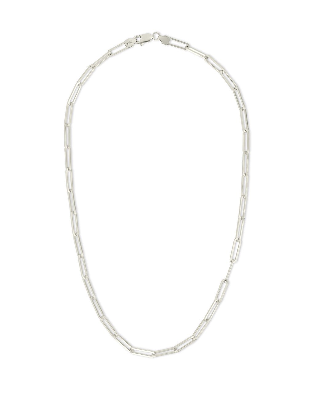 Sterling Silver Paperclip Chain Necklace - Sterling Forever