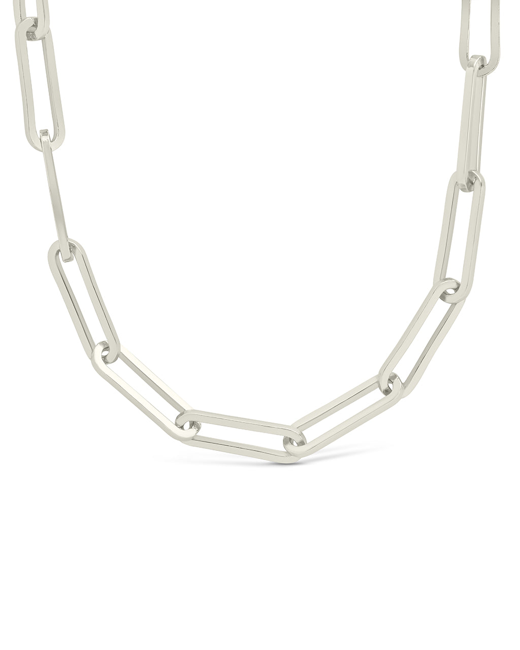 Sterling Silver Paperclip Chain Necklace