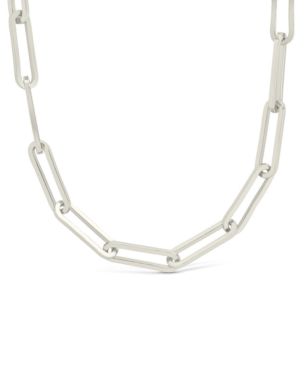 Sterling Silver Paperclip Chain Necklace - Sterling Forever