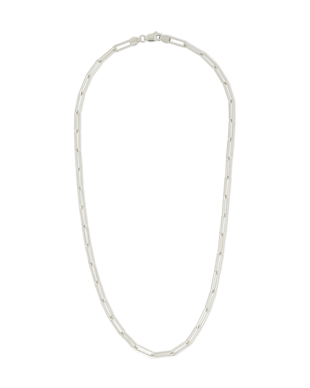 Sterling Silver Paperclip Chain Necklace