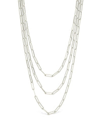 Sterling Silver Paperclip Chain Necklace - Sterling Forever
