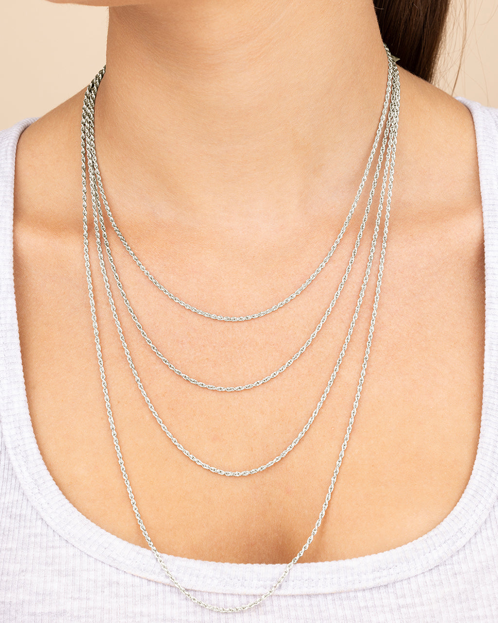 Sterling Silver Annelise Chain Necklace