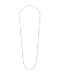 Sterling Silver Basia Dainty Beaded Chain Necklace - Sterling Forever
