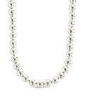 Sterling Silver Basia Dainty Beaded Chain Necklace - Sterling Forever