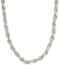 Sterling Silver Belen Dainty Rope Chain Necklace - Sterling Forever