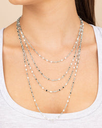 Sterling Silver Estela Confetti Chain Necklace - Sterling Forever