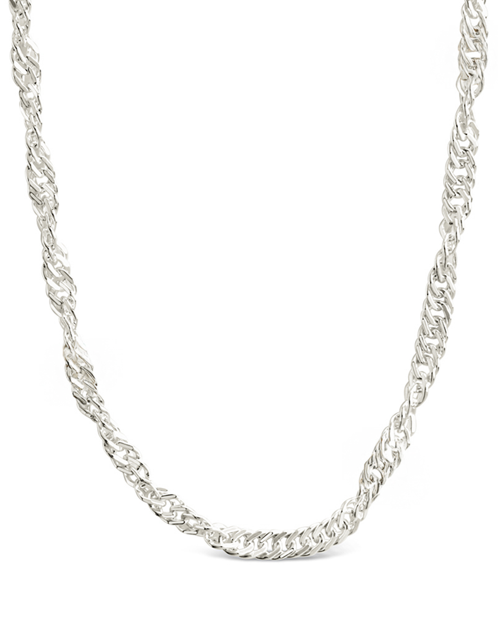 Sterling Silver Janina Delicate Twisted Chain Necklace
