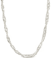 Sterling Silver Janina Delicate Twisted Chain Necklace - Sterling Forever