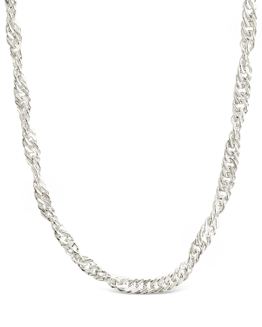 Sterling Silver Janina Delicate Twisted Chain Necklace