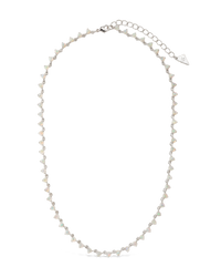 Brigid Staggered Opal Tennis Necklace