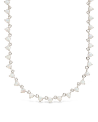 Brigid Staggered Opal Tennis Necklace