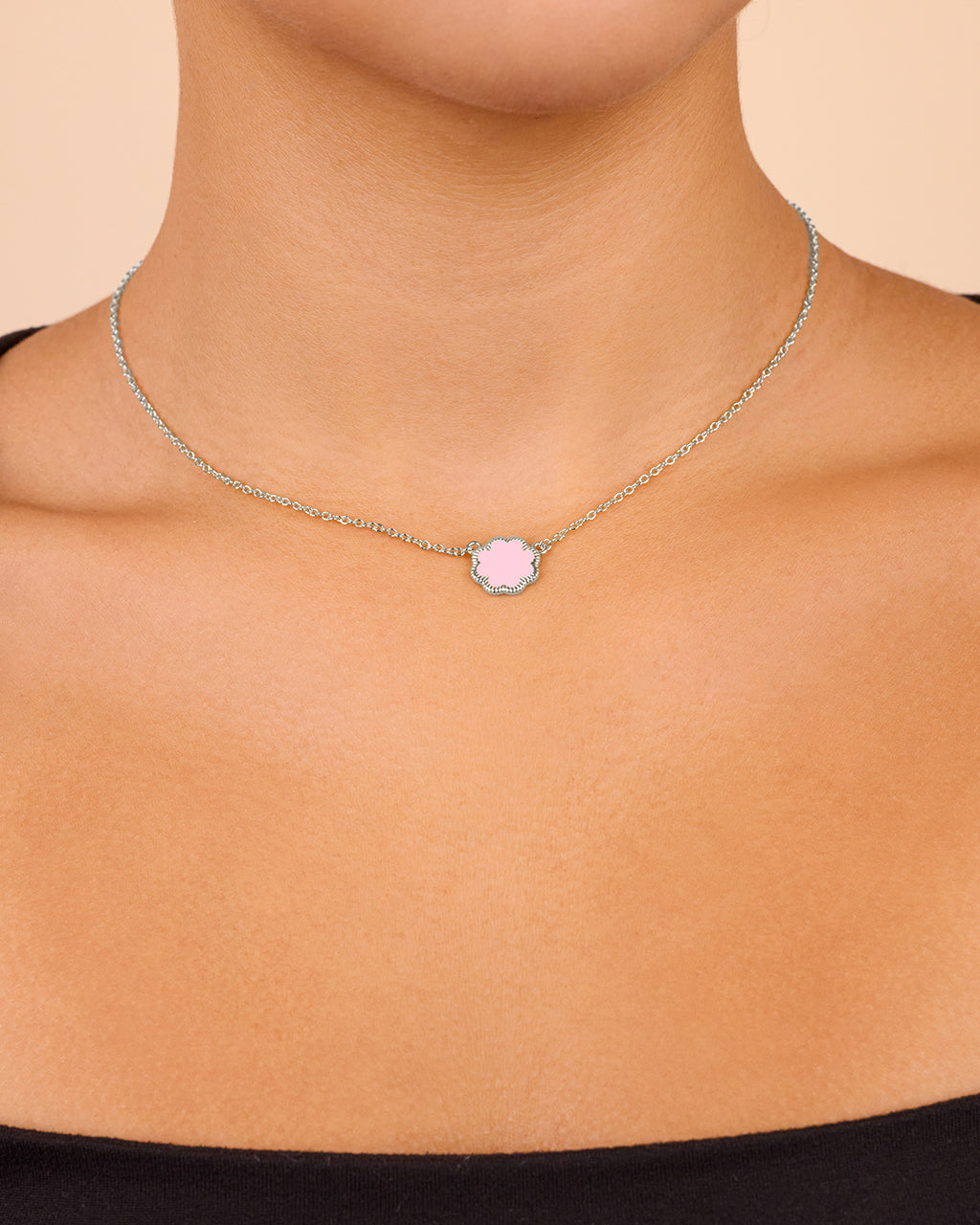 Rose Petal Pendant Necklace