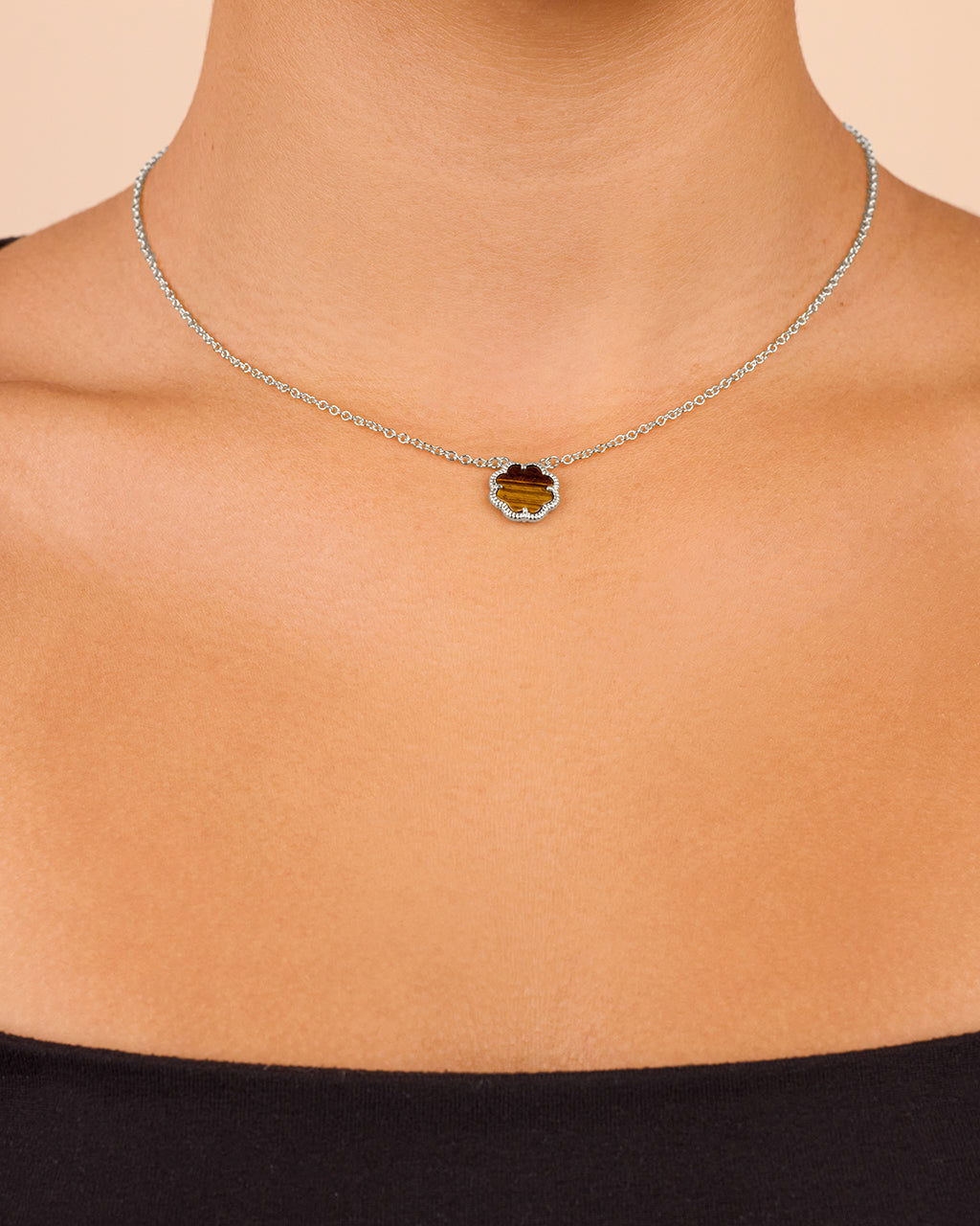 Rose Petal Pendant Necklace