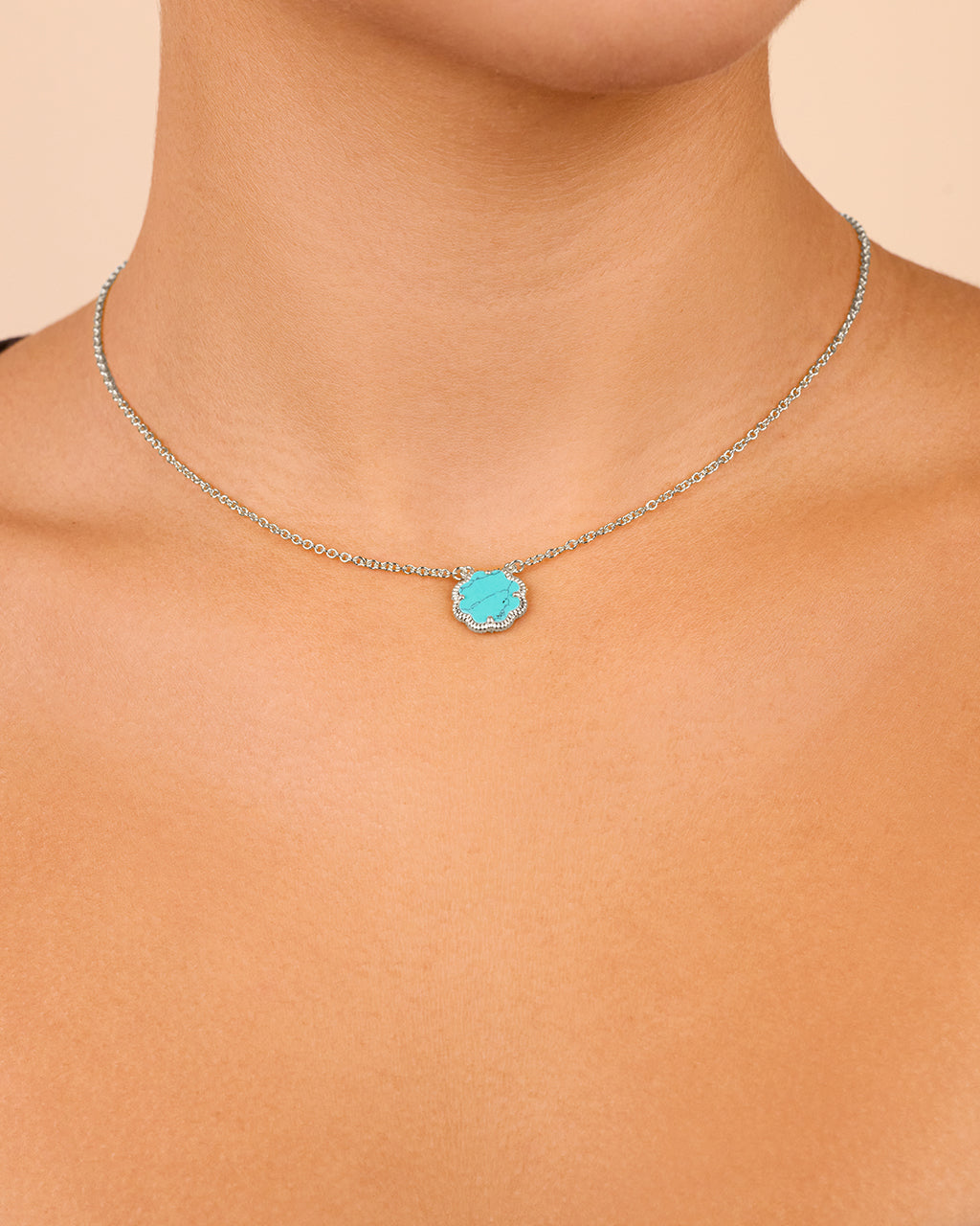 Rose Petal Pendant Necklace