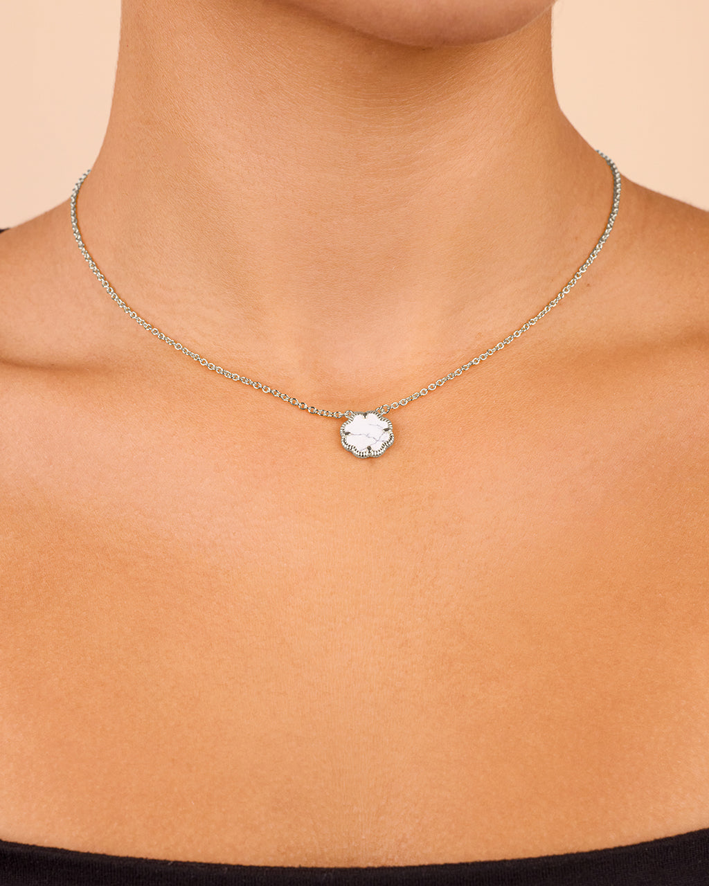 Rose Petal Pendant Necklace