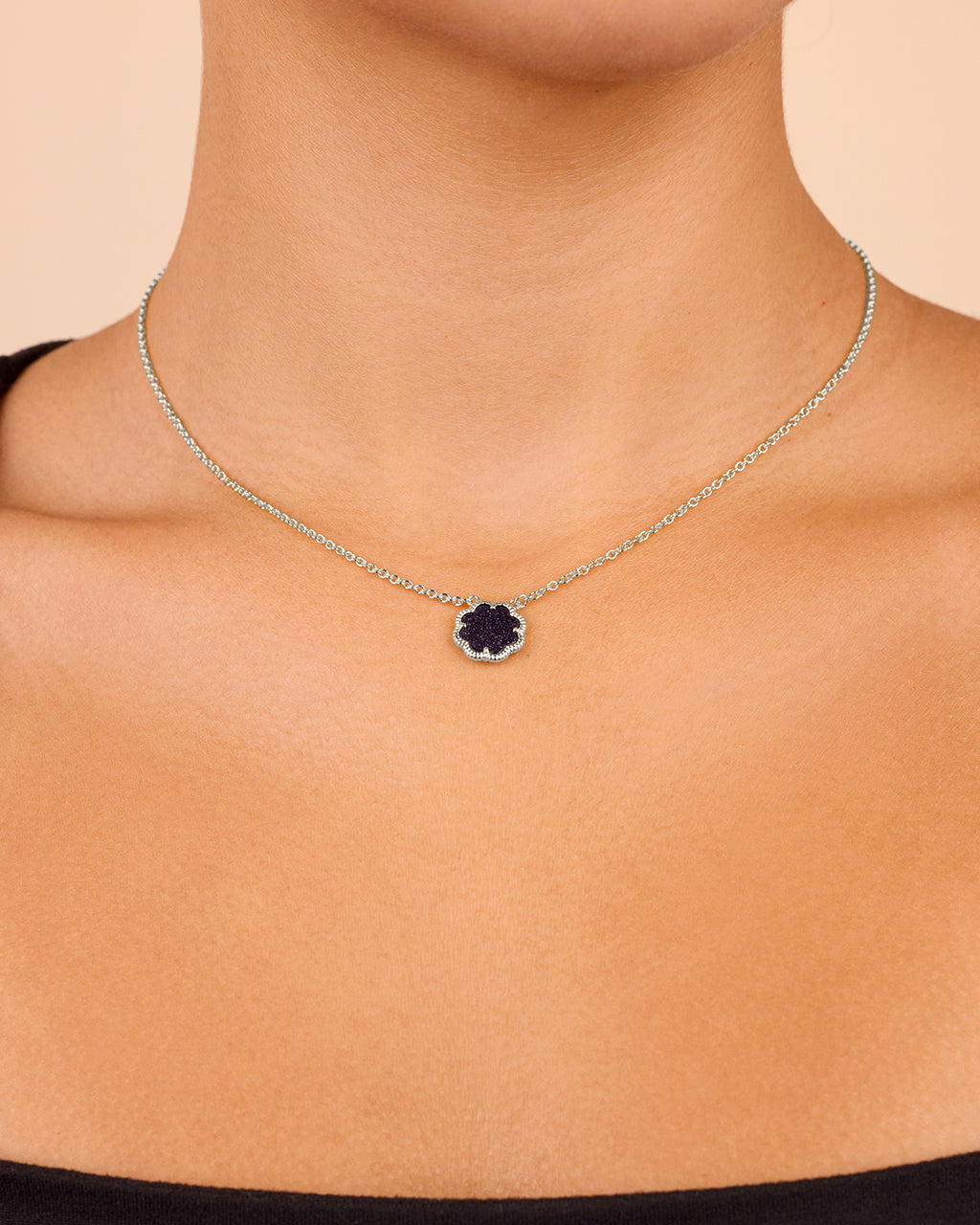 Rose Petal Pendant Necklace