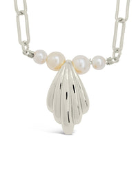 Chérie Pearl Shell Pendant Necklace - Sterling Forever