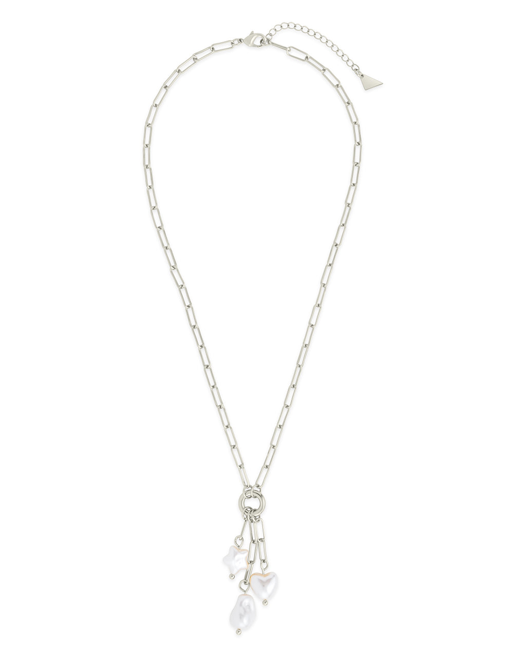 Sabrina Mixed Pearl Charm Necklace