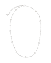Lila Pearl Station Necklace