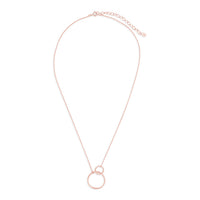 Sterling Silver Interlocking Open Circle Pendant
