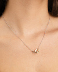 Sterling Silver Interlocking Heart Charm Necklace - Sterling Forever