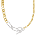 Suzanne Mixed Link Dual Tone Chain Necklace