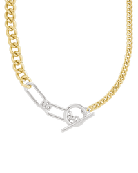 Suzanne Mixed Link Dual Tone Chain Necklace