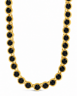 Helene Bezel Black CZ Tennis Necklace