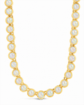 Helene Bezel Opal Tennis Necklace