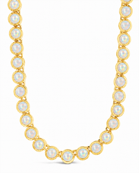 Helene Bezel Opal Tennis Necklace