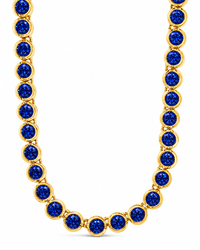 Helene Bezel Sapphire CZ Tennis Necklace