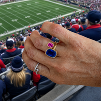 New England Game Day Ring Stack