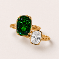 New York Green & White Game Day Ring Stack