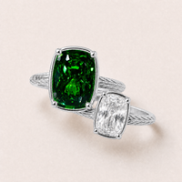 New York Green & White Game Day Ring Stack