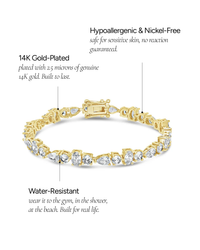 Billie CZ Tennis Bracelet - Sterling Forever