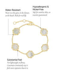 Rose Petal Station Bracelet