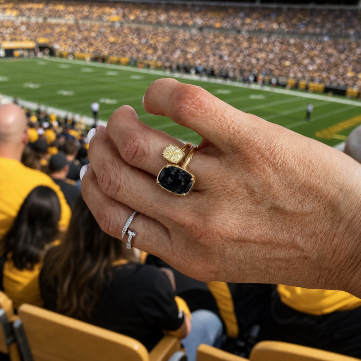 Pittsburgh Game Day Ring Stack