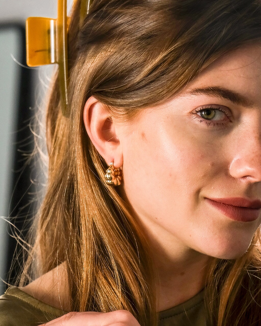 Petite Croissant Hoop Earrings Earring Sterling Forever 