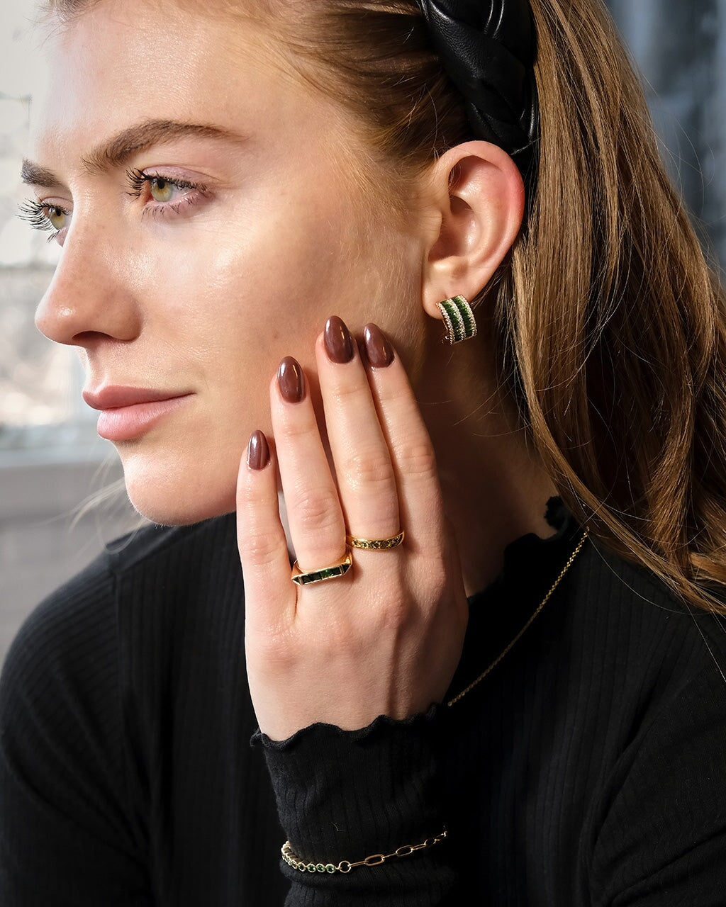 Rayna Emerald Flat CZ Ring Ring Sterling Forever 