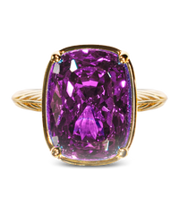 Amethyst ring – gold