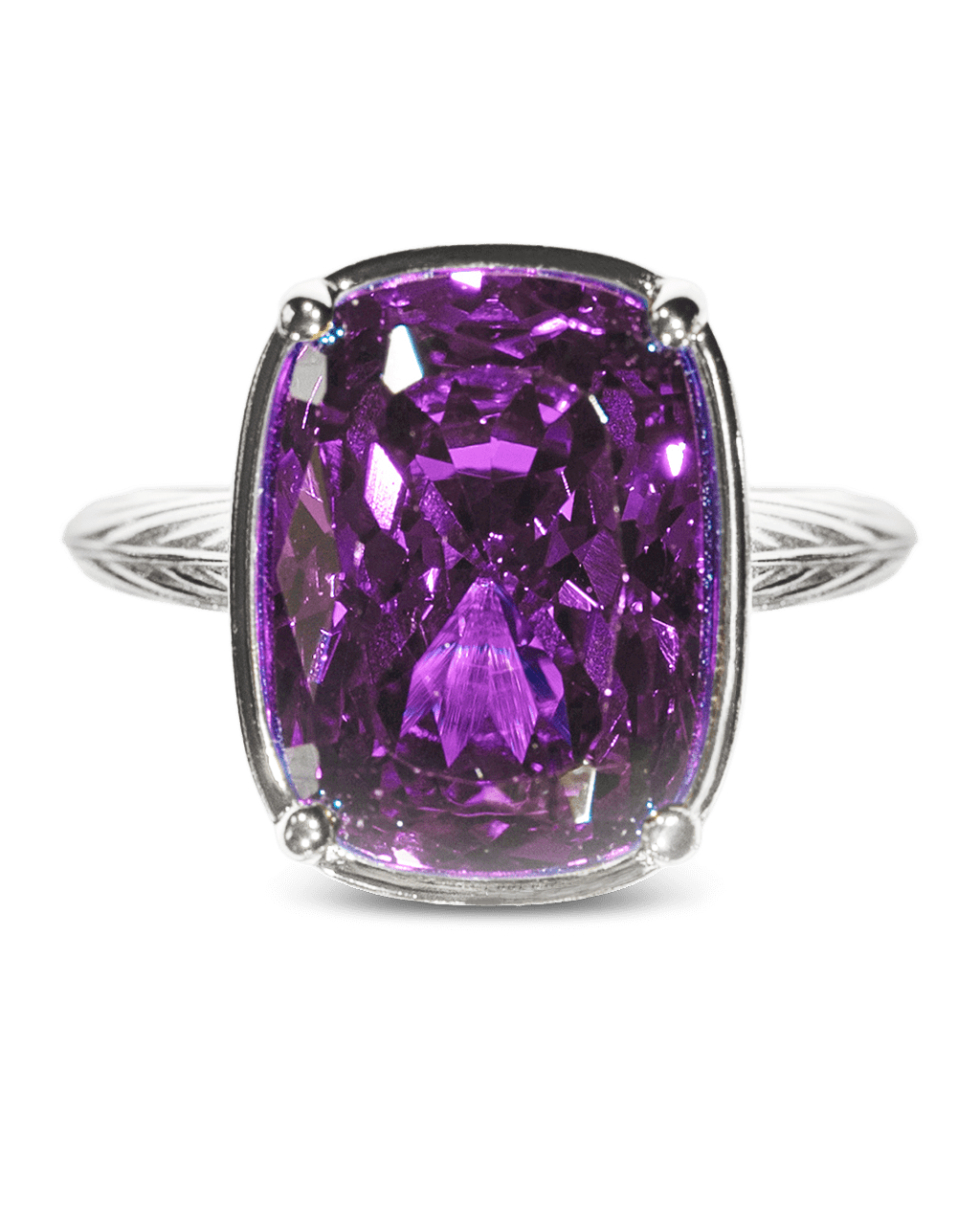 Amethyst ring – silver
