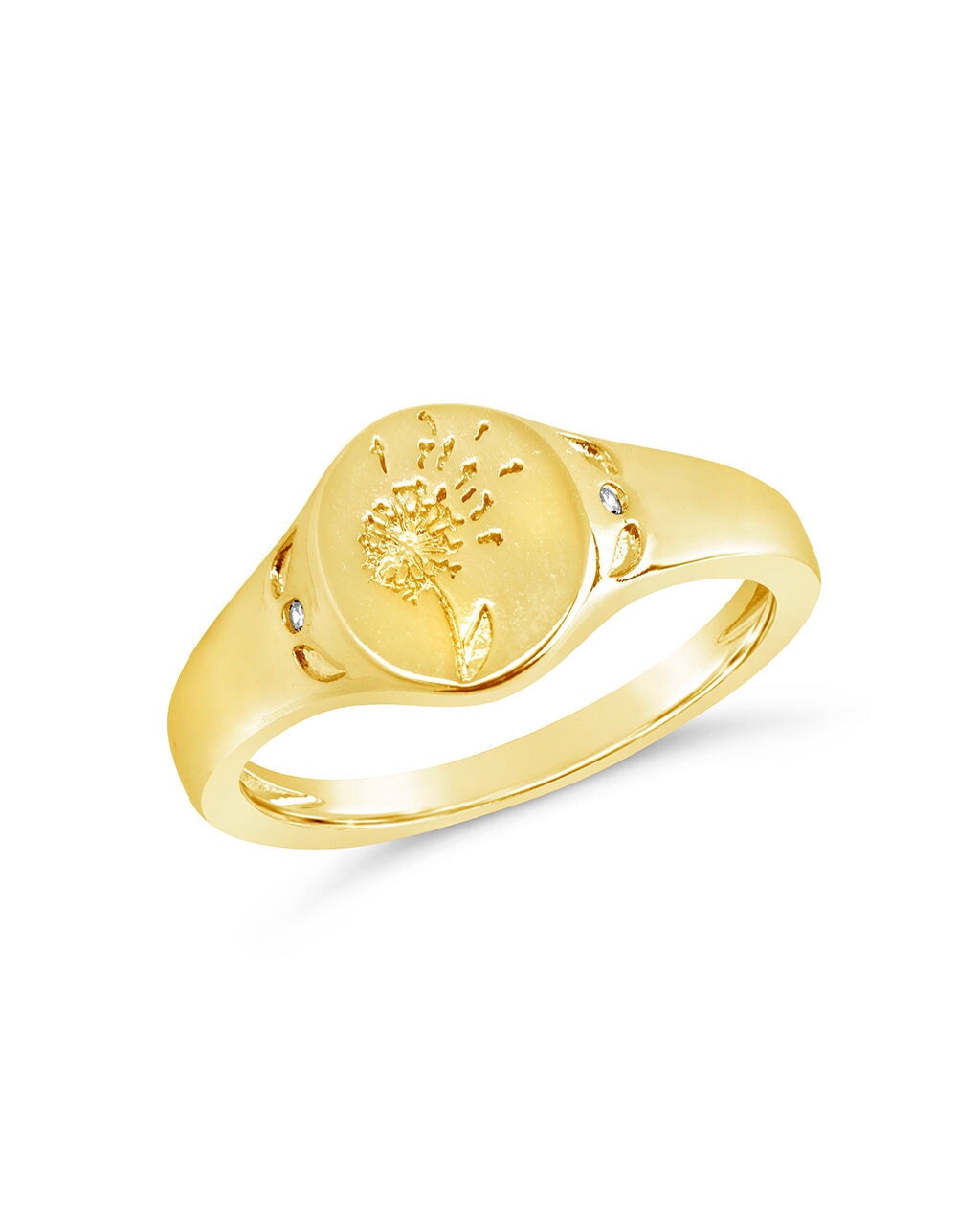 Make A Wish Signet Ring Ring Sterling Forever Gold 6 
